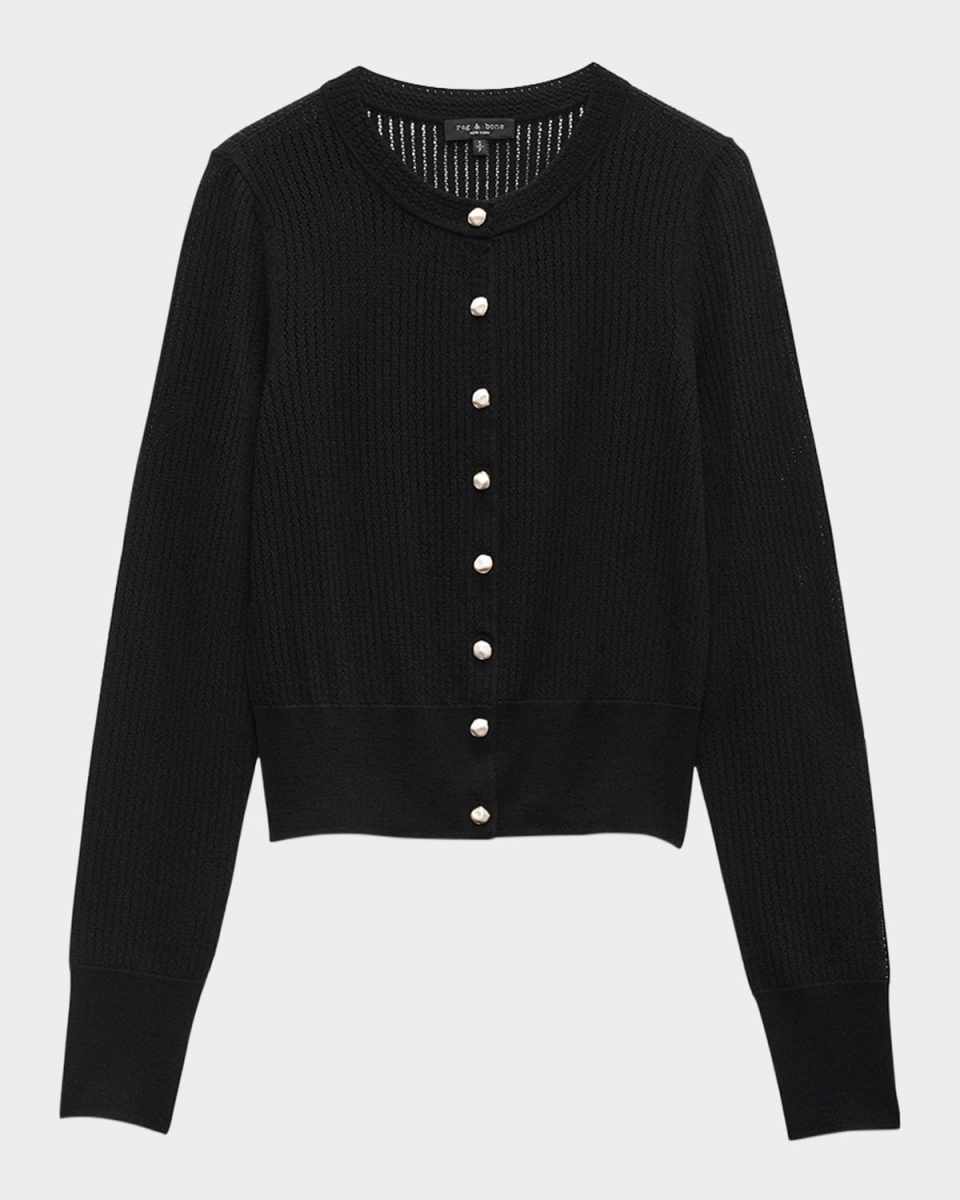Molly Pointelle Knit Cardigan